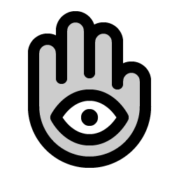 hand eye duotone icon