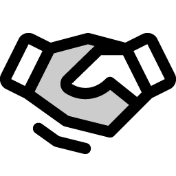 handshake duotone icon