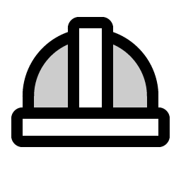 hard hat duotone icon