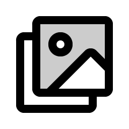 images square duotone icon