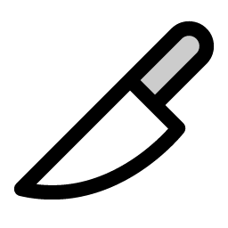knife duotone icon