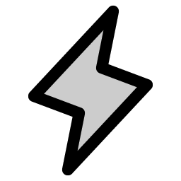 lightning duotone icon
