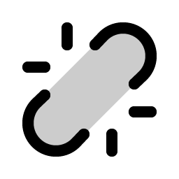 link break duotone icon