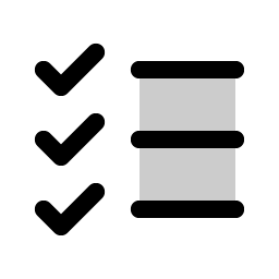 list checks duotone icon