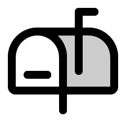 mailbox duotone icon