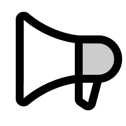 megaphone duotone icon