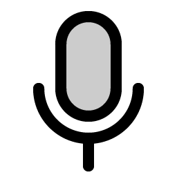 microphone duotone icon