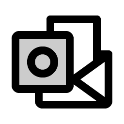 microsoft outlook logo duotone icon