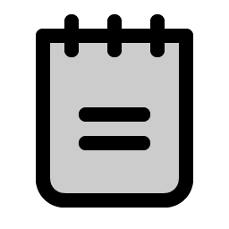 notepad duotone icon