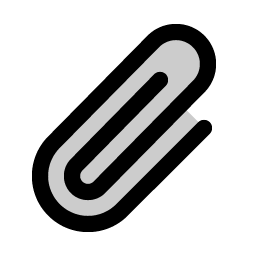 paperclip duotone icon