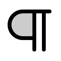 paragraph duotone icon