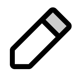 pencil simple duotone icon