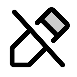 pencil simple slash duotone icon