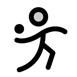 person simple throw duotone icon