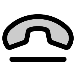 phone disconnect duotone icon