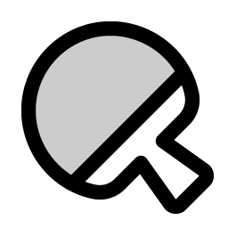 ping pong duotone icon