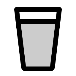 pint glass duotone icon