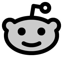 reddit logo duotone icon