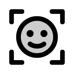 scan smiley duotone icon