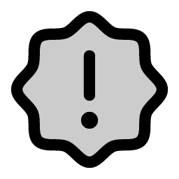 seal warning duotone icon