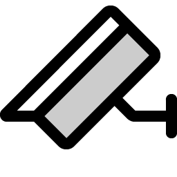 security camera duotone icon