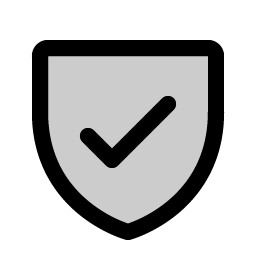 shield check duotone icon