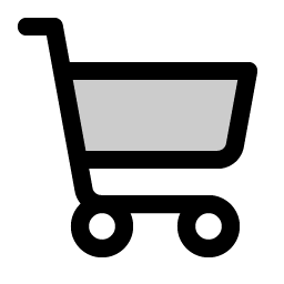 shopping cart duotone icon