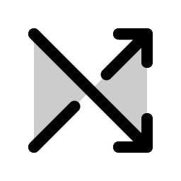 shuffle simple duotone icon