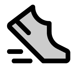 sneaker move duotone icon