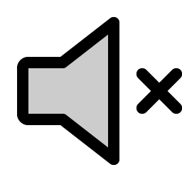 speaker simple x duotone icon