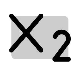 text subscript duotone icon