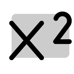 text superscript duotone icon