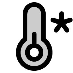 thermometer cold duotone icon