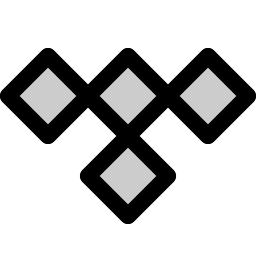 tidal logo duotone icon