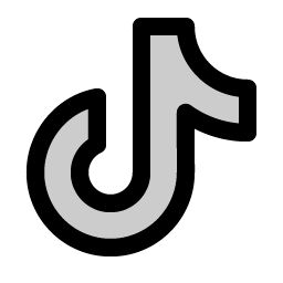 tiktok logo duotone icon