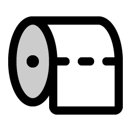 toilet paper duotone icon