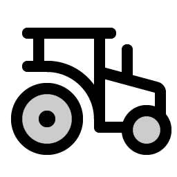tractor duotone icon