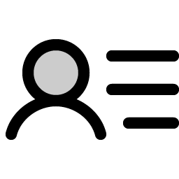 user list duotone icon