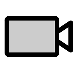 video camera duotone icon