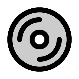 vinyl record duotone icon