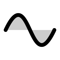 wave sine duotone icon