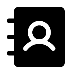 address book fill icon