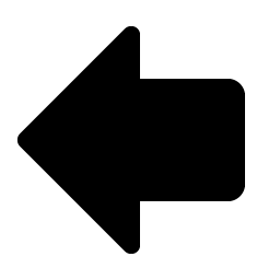 arrow fat left fill icon