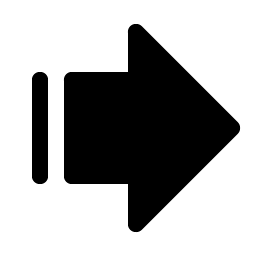 arrow fat line right fill icon