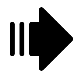 arrow fat lines right fill icon
