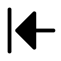 arrow line left fill icon