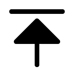 arrow line up fill icon