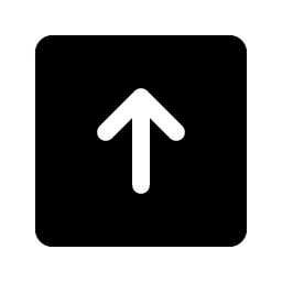 arrow square up fill icon