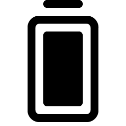 battery vertical full fill icon