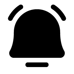 bell simple ringing fill icon